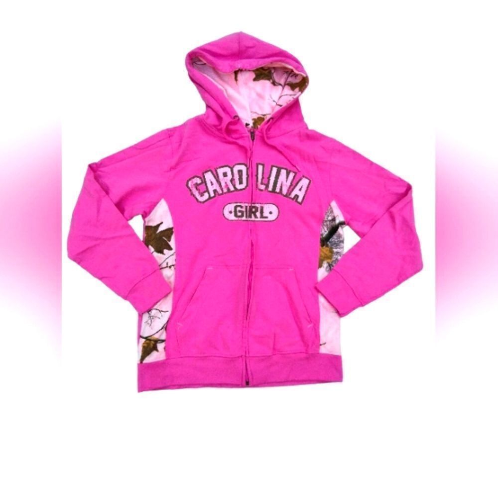 Carolina Girl Zip up Pink Hoodie